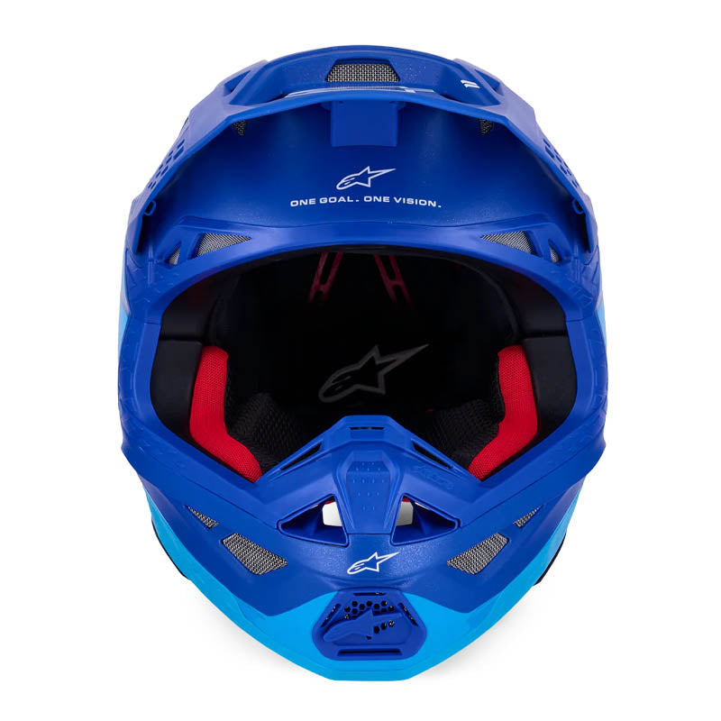Casco ALPINESTARS Supertech S-M10 Azul Metálico/Azul/Carbono