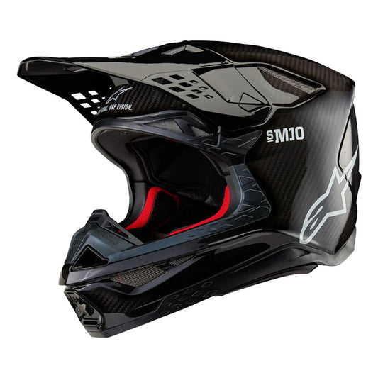 Casco ALPINESTARS Supertech S-M10 Solid Negro Brillante/ Carbono