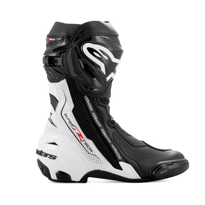 Alpinestars Supertech R ブーツ ブラック/ホワイト Botas ALPINESTARS Supertech R Vented Black / White – Motoqueros Chile