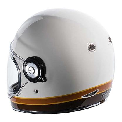 Casco T1 Iso Bar Blanco Brillante/Café