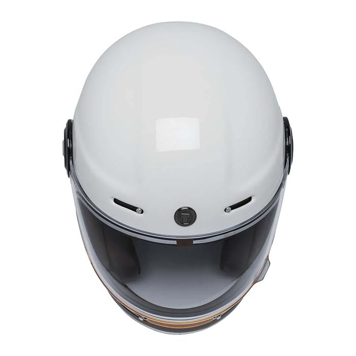 Casco T1 Iso Bar Blanco Brillante/Café