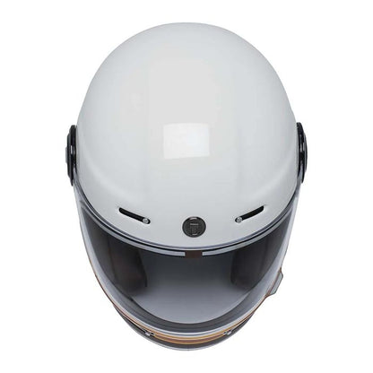 Casco T1 Iso Bar Blanco Brillante/Café