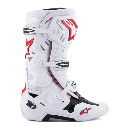 Botas Alpinestars Tech 10 Supervented Blancas / Rojas