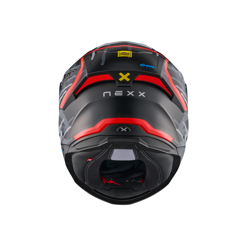 Casco Nexx Y.100R URBANGRAM BLACK RED