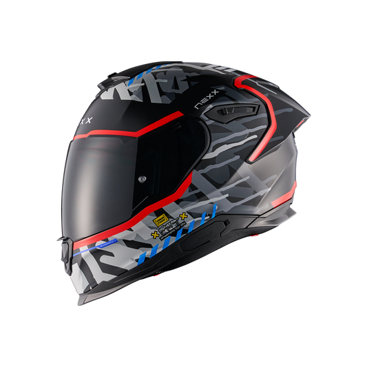 Casco Nexx Y.100R URBANGRAM BLACK RED