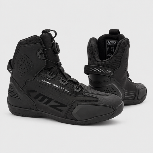 Zapatos Moto Calle Vivian Negro KMZ