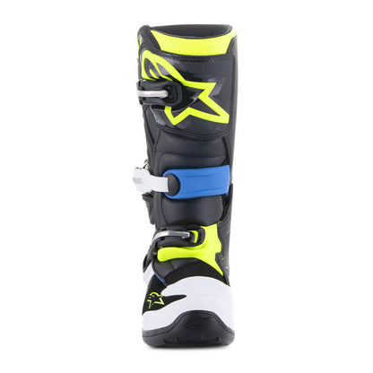 Botas Alpinestars Tech 7s Negro/ Azul/ Amarillo Fluor Junior