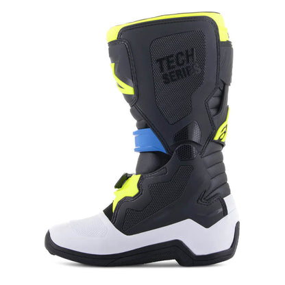 Botas Alpinestars Tech 7s Negro/ Azul/ Amarillo Fluor Junior