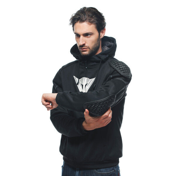 Chaqueta Dainese Daemon-X Full Zip Gris / Negro / Rojo Fluor