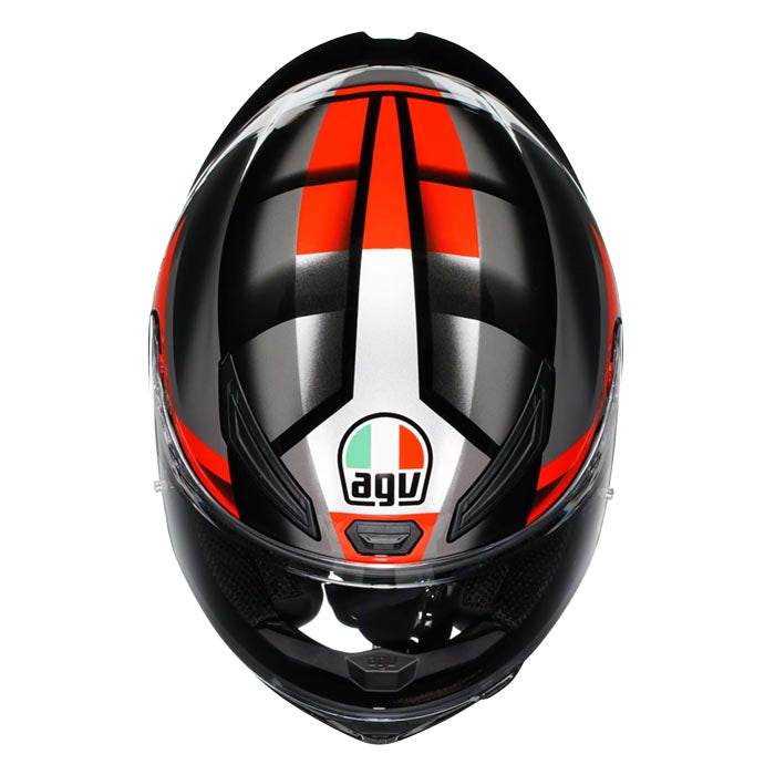 Casco AGV K1 S Fastlap Negro/Gris/Rojo – Motoqueros Chile