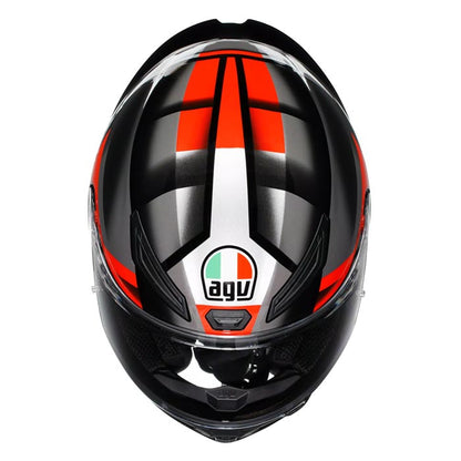Casco AGV K1 S Fastlap Negro/Gris/Rojo