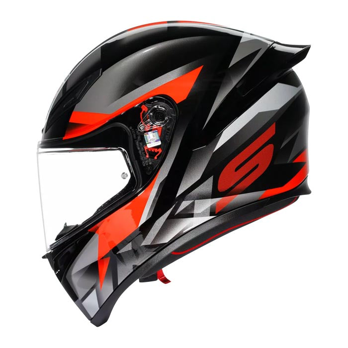 Casco AGV K1 S Fastlap Negro/Gris/Rojo – Motoqueros Chile