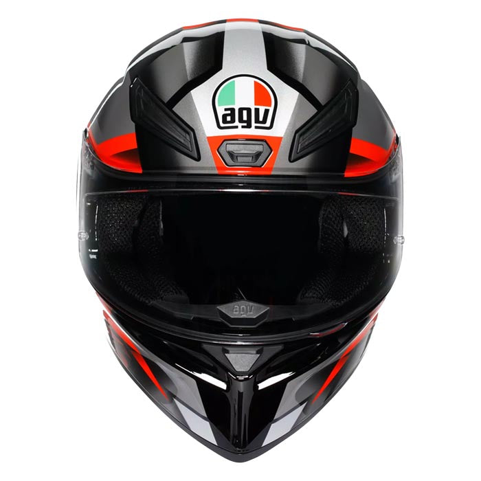 Casco AGV K1 S Fastlap Negro/Gris/Rojo – Motoqueros Chile