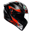 Casco AGV K1 S Fastlap Negro/Gris/Rojo