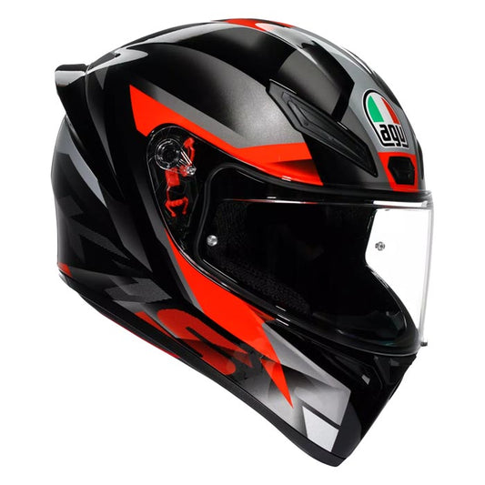 Casco AGV K1 S Fastlap Negro/Gris/Rojo