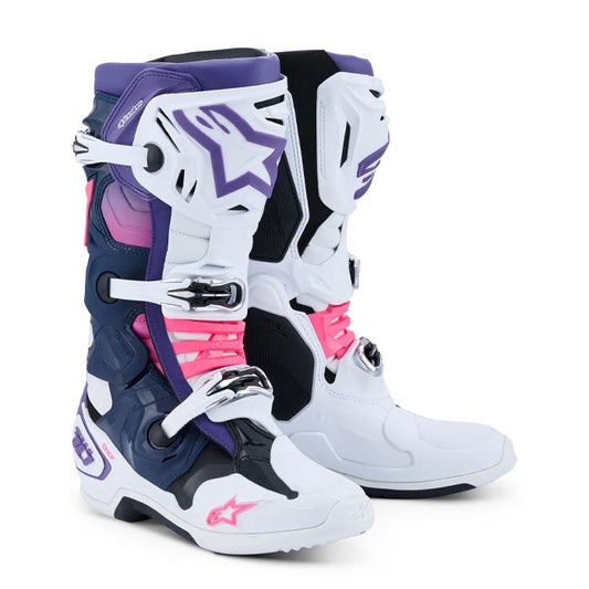 Botas Alpinestars Tech 10  White / Violet / Navy