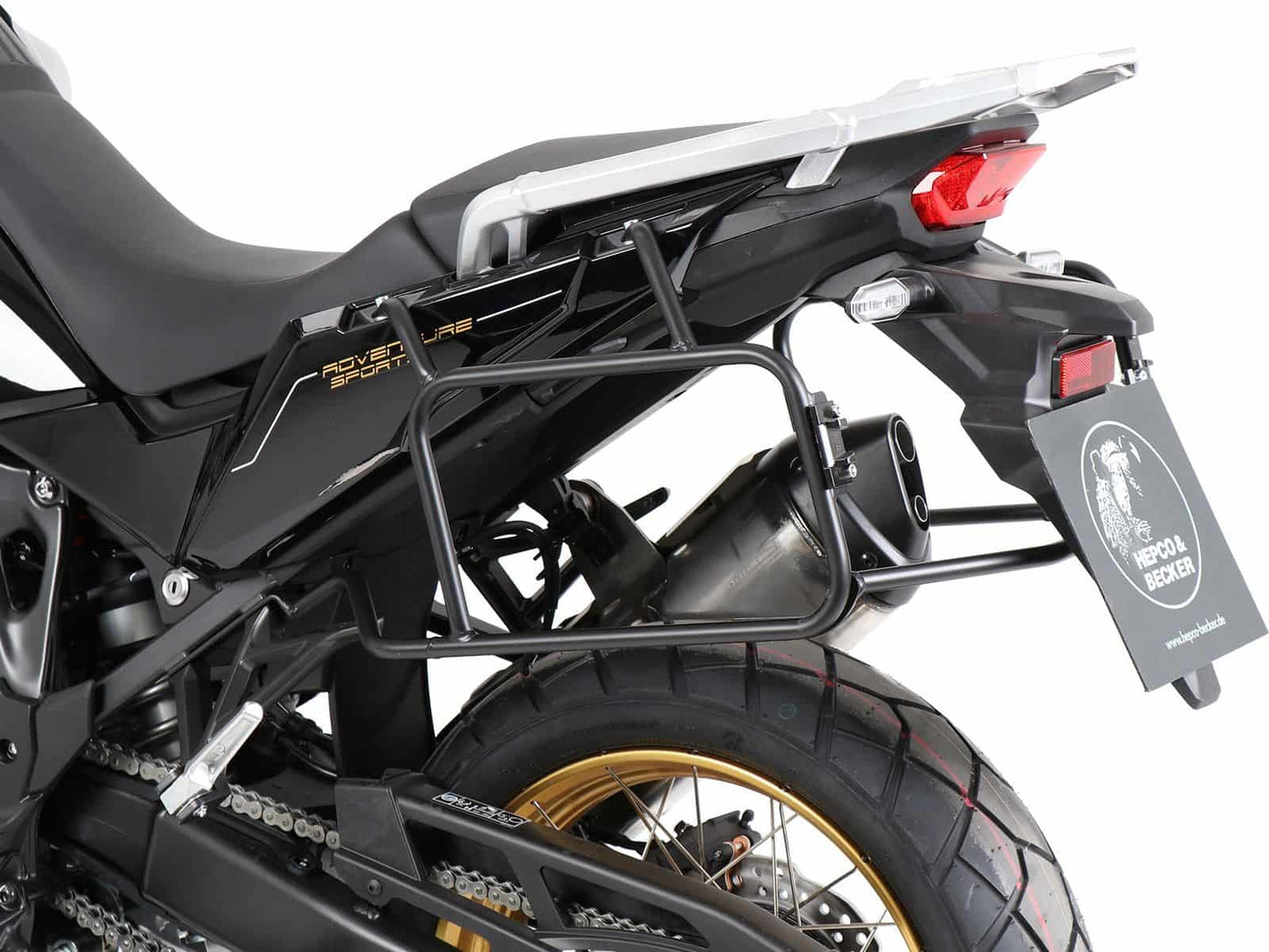 ANCLAJE MALETAS LATERALES PARA HONDA CRF 1100L AFRICA TWIN (2019-2023)/ ADVENTURE SPORTS (2020-2023) NEGRO HEPCO & BECKER