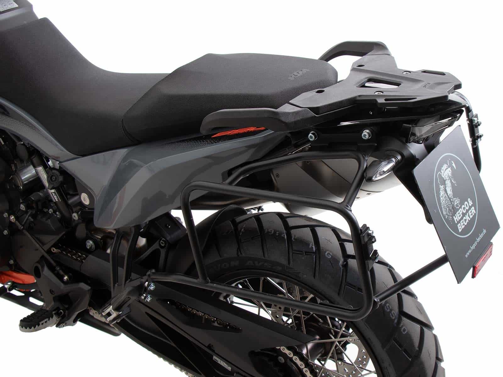 ANCLAJE MALETAS LATERALES KTM 890 ADVENTURE / R / RALLY (2021-2022) NEGRO HEPCO & BECKER