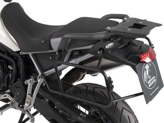 ANCLAJE MALETAS LATERALES PARA TRIUMPH TIGER 900 / RALLY / GT / PRO (2020-2023) NEGRO HEPCO & BECKER