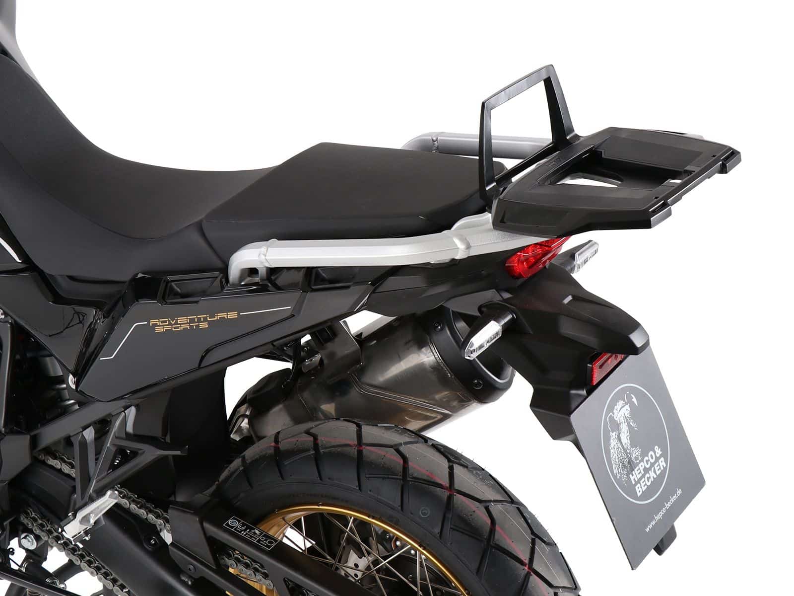 SOPORTE TOPCASE PARA HONDA CRF 1100L AFRICA TWIN (2019-2023) / ADVENTURE SPORTS (2020-2023) NEGRO HEPCO & BECKER