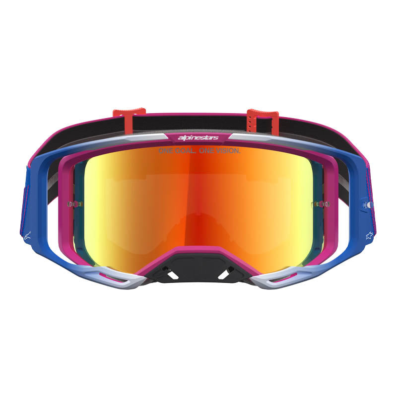 Antiparras Alpinestars Vision 8 Maven Fire Red / Negro / Rojo