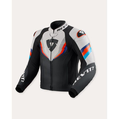 Rev’it! Chaqueta de Cuero Quantum 3 Negro / Gris Claro