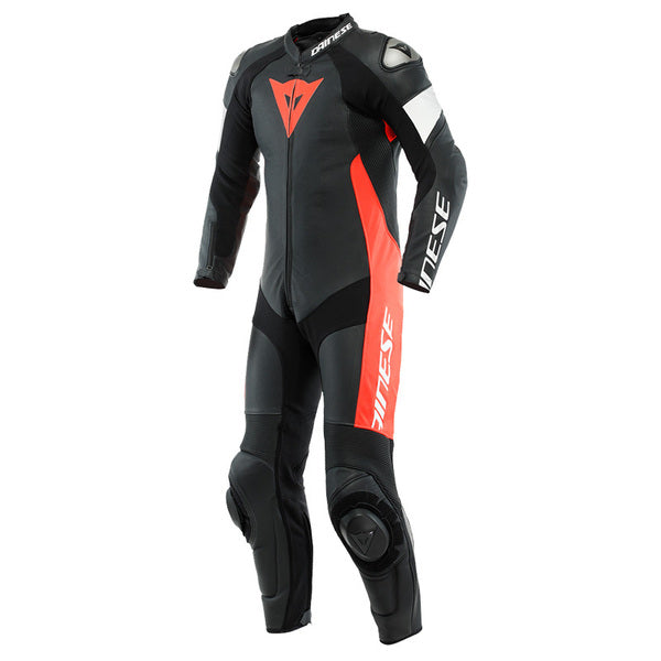 Traje Dainese Tosa Traje Negro / Rojo fluor / Blanco