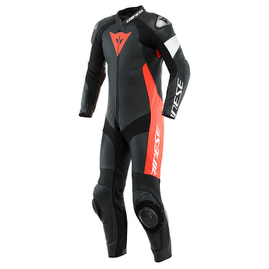 Traje Dainese Tosa Traje Negro / Rojo fluor / Blanco