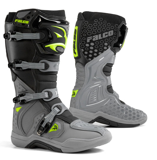 BOTA DE ENDURO FALCO LEVEL 2 GREY/ FLUOR