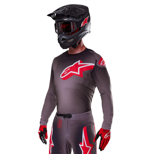 Jersey Alpinestars Supertech Lipan Ahumado / Rojo