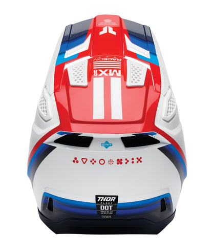 Casco Thor Fleet Defy blanco/rojo/azul