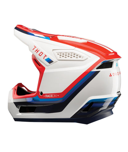 Casco Thor Fleet Defy blanco/rojo/azul