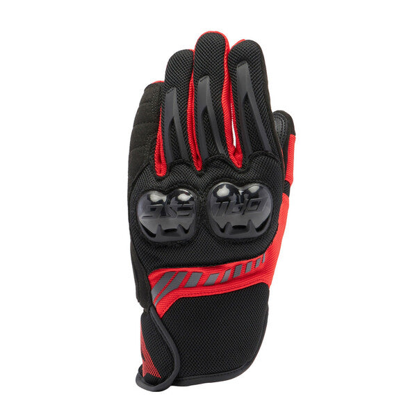 Guante Dainese Mig 3 Air Tex Negro / Rojo Lava