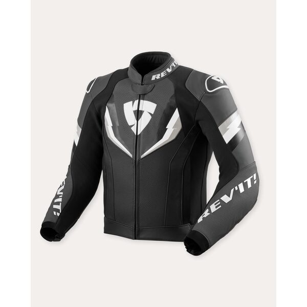 Rev’it! Chaqueta de Cuero Quantum 3 Negro / Antracita