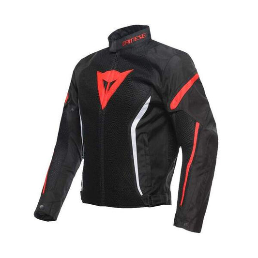 Chaqueta Dainese Air Crono 2 Tex Negro / negro / rojo