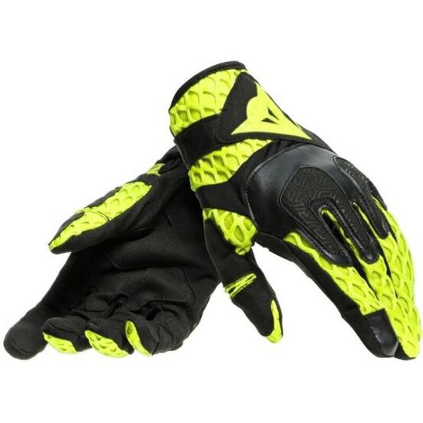 Guante Dainese Air-Maze Unisex Negro / Amarillo Fluor