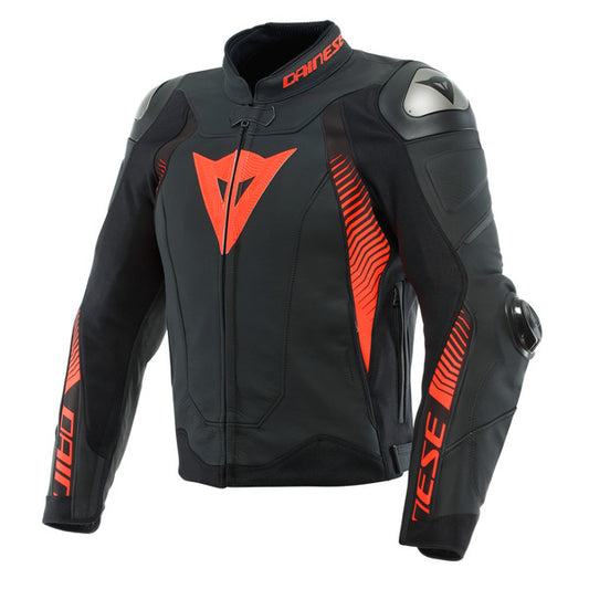 Chaqueta Dainese Super Speed 4 Negro / Rojo fluor