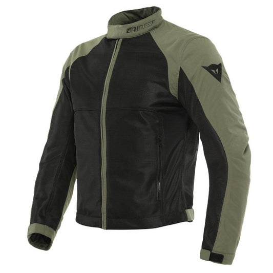 Chaqueta Dainese Sevilla Air Tex Negro / Verde Olivo
