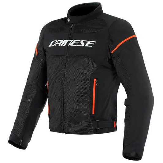 Chaqueta Dainese Air Frame D1 Tex Negro / Blanco / Rojo Fluor