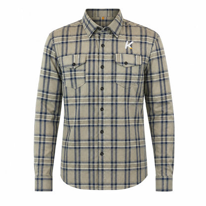 Chaqueta Moto Calle Men Flannel II Beige KMZ