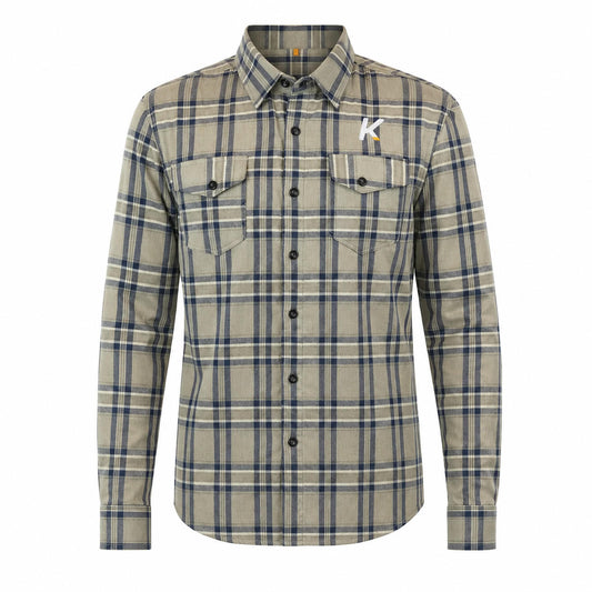 Chaqueta Moto Calle Men Flannel II Beige KMZ