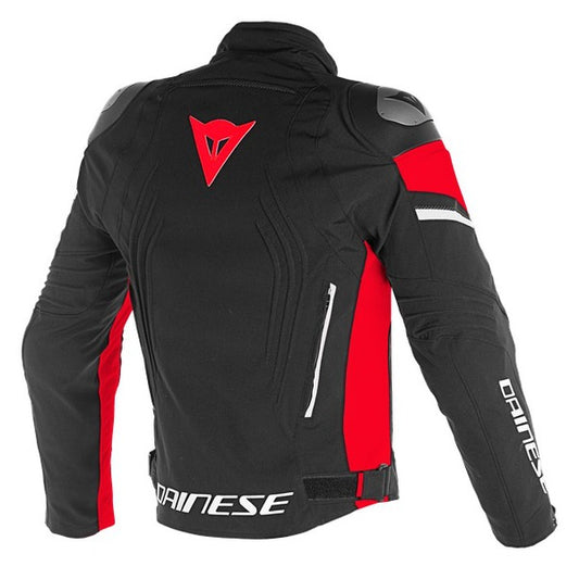 Chaqueta Dainese Racing 3 D-Dry Negro / Blanco / Rojo Fluor