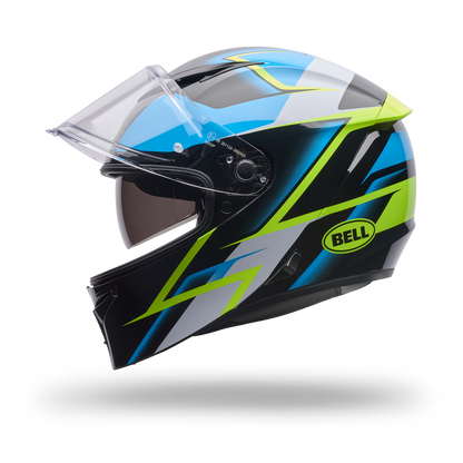 Casco Moto Calle Lithium Mips Kinetic Azul Vapor Bell