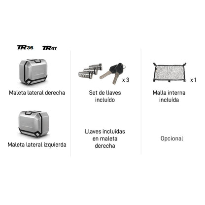 Maleta para Moto Shad Lateral Derecha TERRA TR36