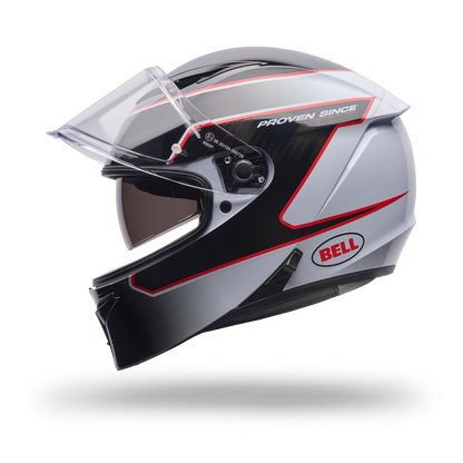 Casco Moto Calle Lithium Mips Flux Blanco/Negro Bell