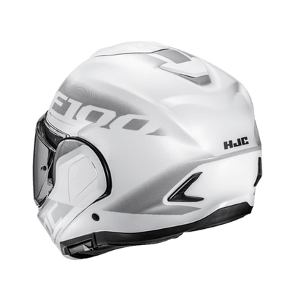 Casco Abatible HJC F100 Hetal MC10 Gris/Blanco