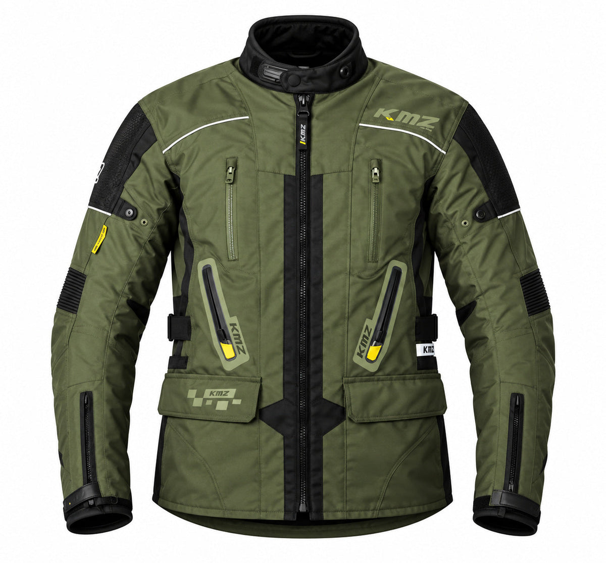 Chaqueta Moto Calle Prime Nomad Verde Kmz