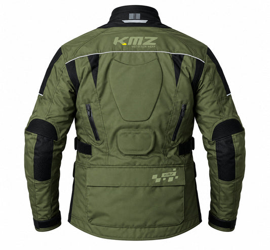 Chaqueta Moto Calle Prime Nomad Verde Kmz