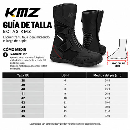 Zapatos Moto Calle Fx Evo Negro KMZ