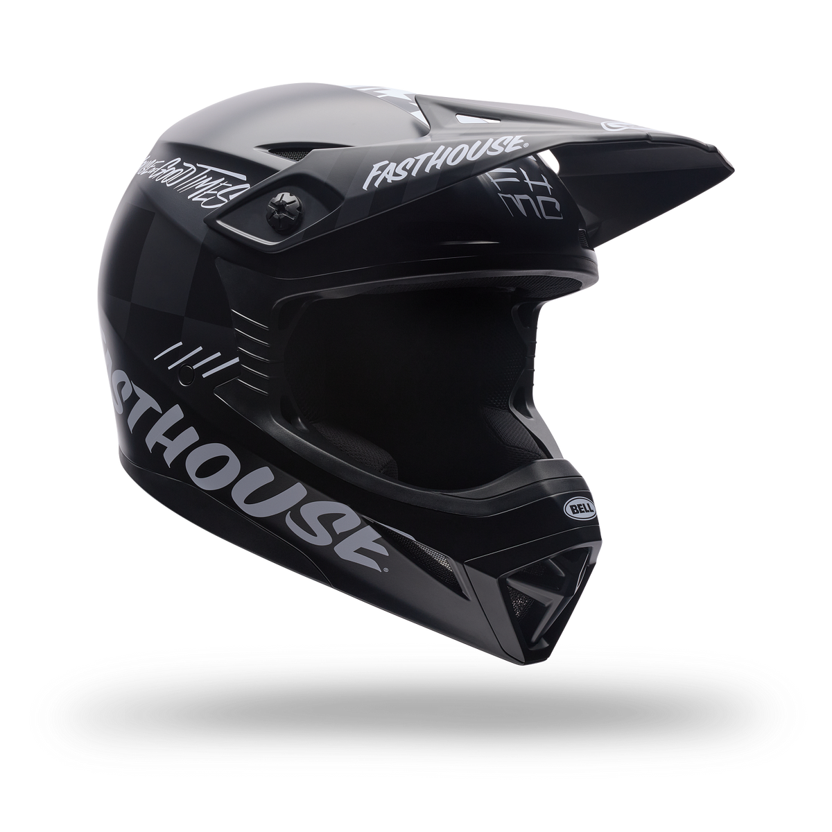 Casco Moto Mx-10 Mips FH Goodtimes Negro Mate Bell
